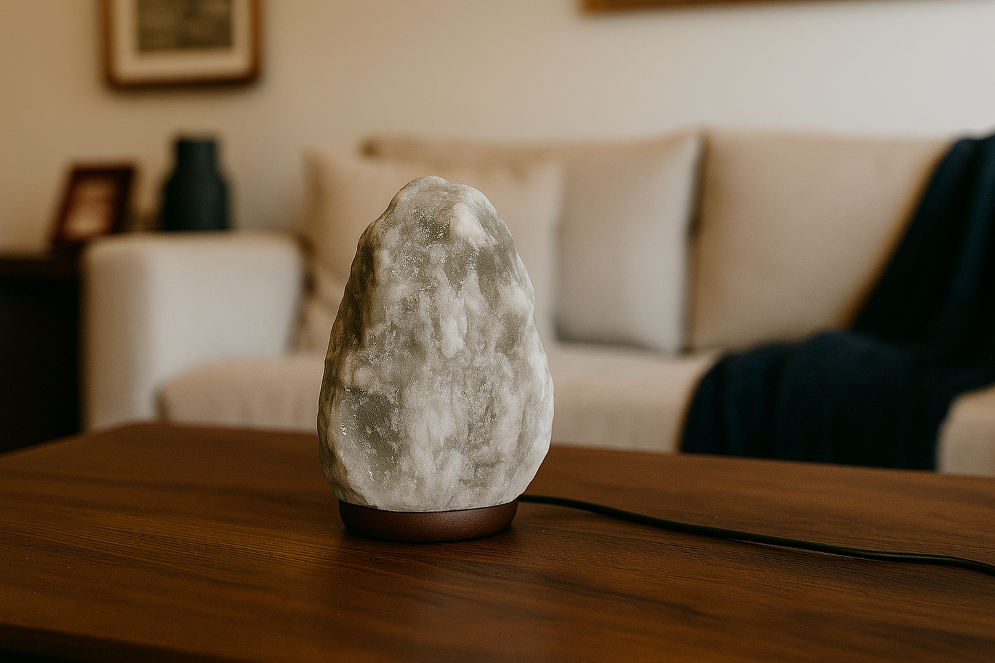 Grey Salt Lamp
