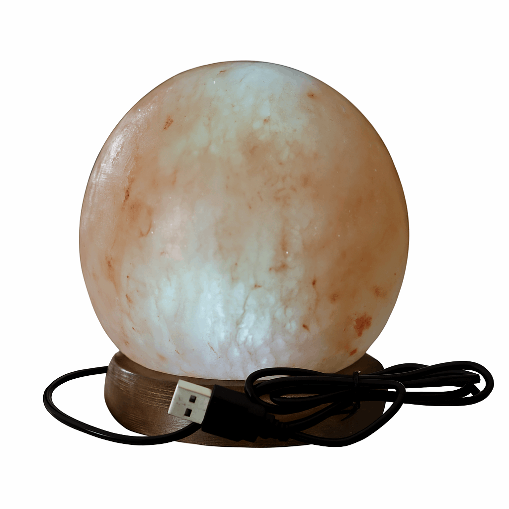 Pink Mini Circle Himalayan Salt Lamp