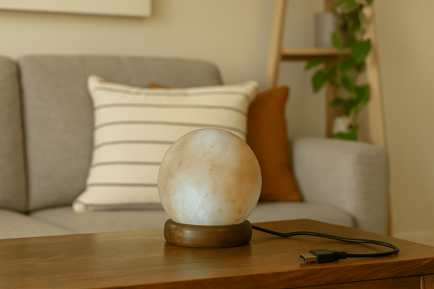 Pink Mini Circle Salt Lamp