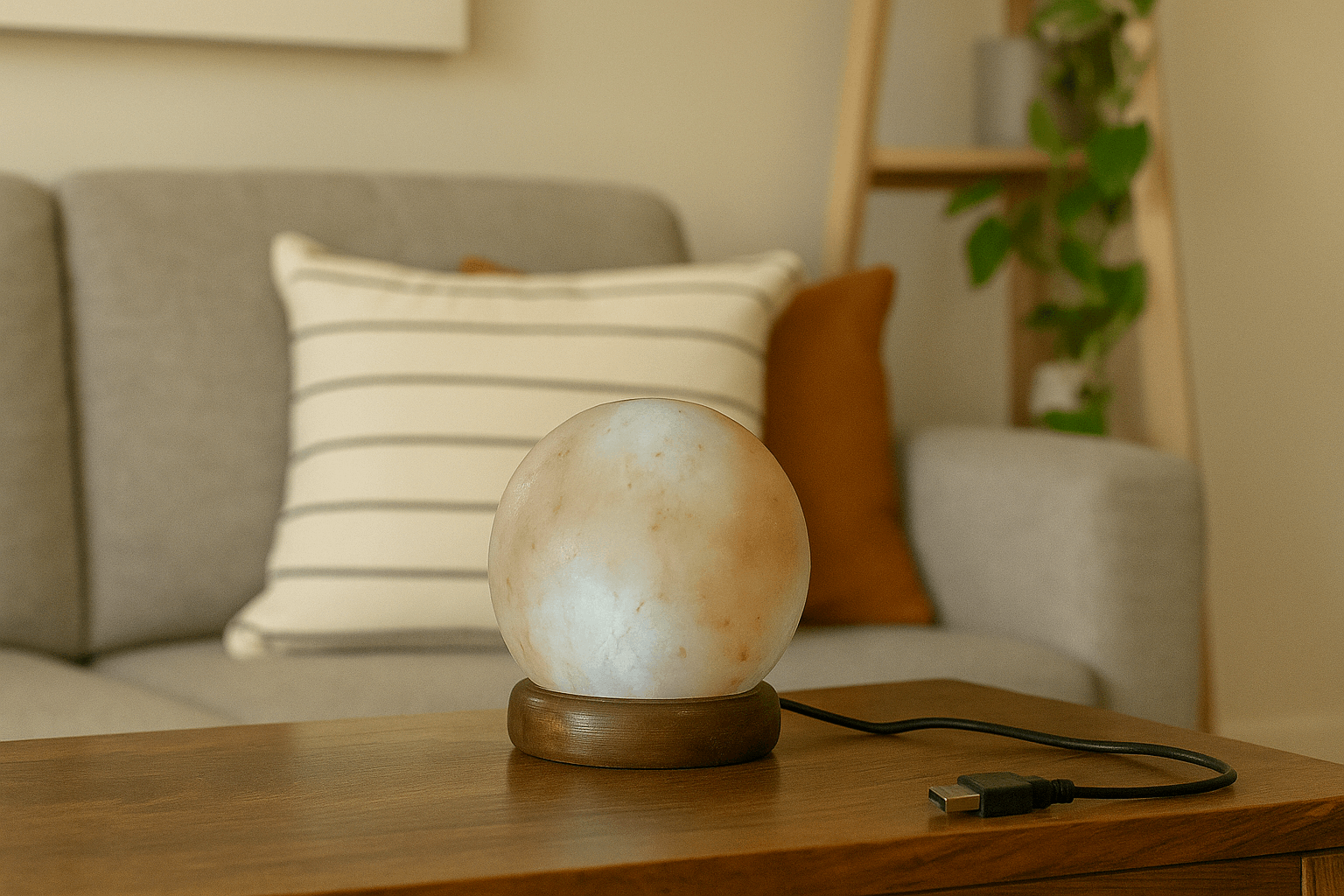 Pink Mini Circle Salt Lamp