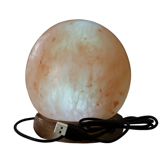 Pink Mini Circle Himalayan Salt Lamp