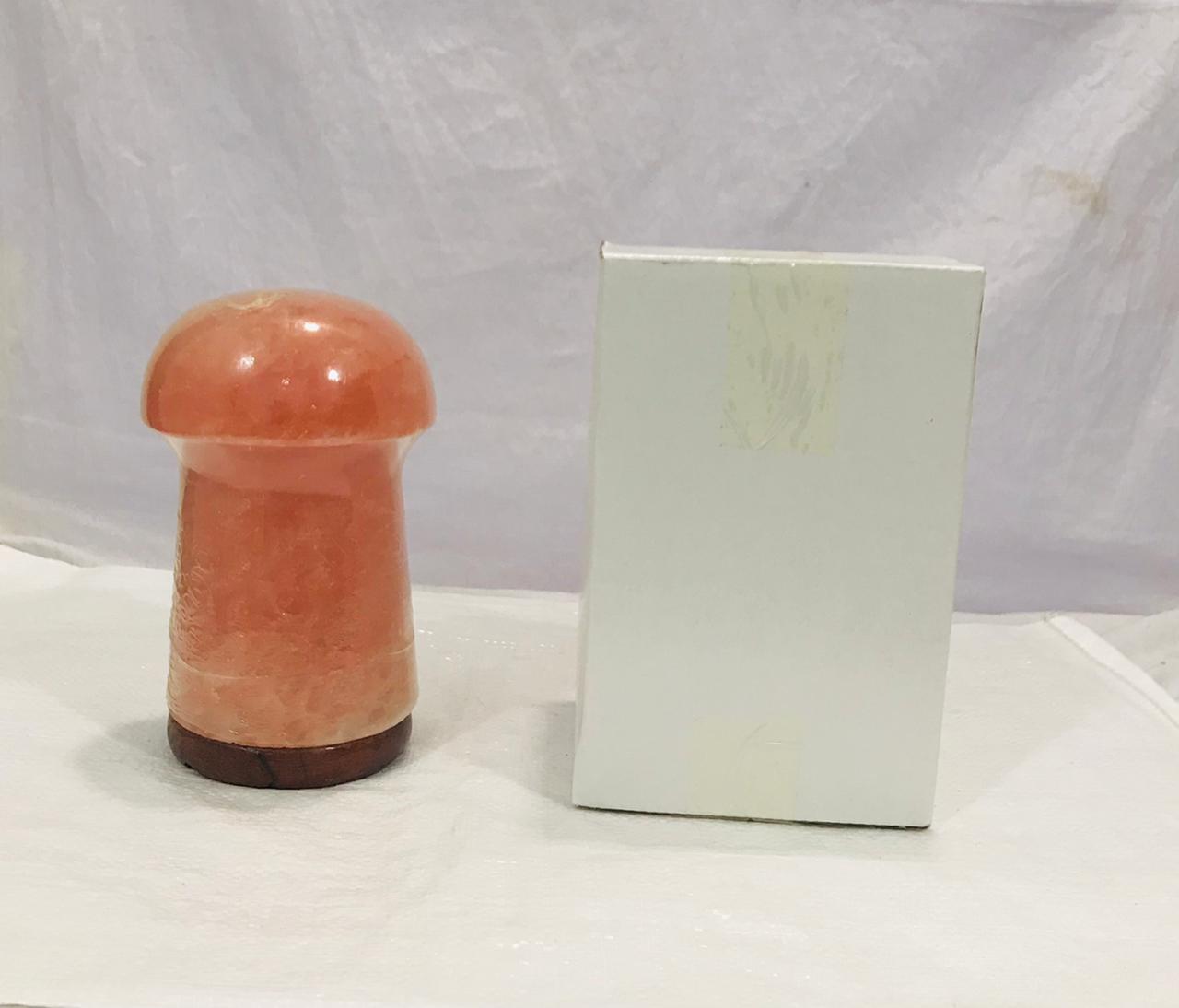 Crafted Salt Lamp Pink Mushroom 11.5 x 11.5 x 18cm - RocksaltIE