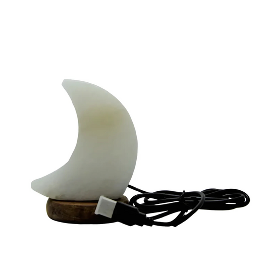 Half Moon Himalayan Salt Lamp