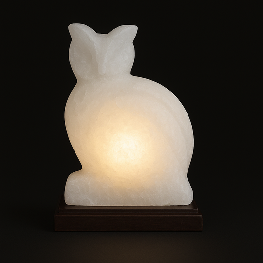 Owl Shaped Himalayan Salt Lamp